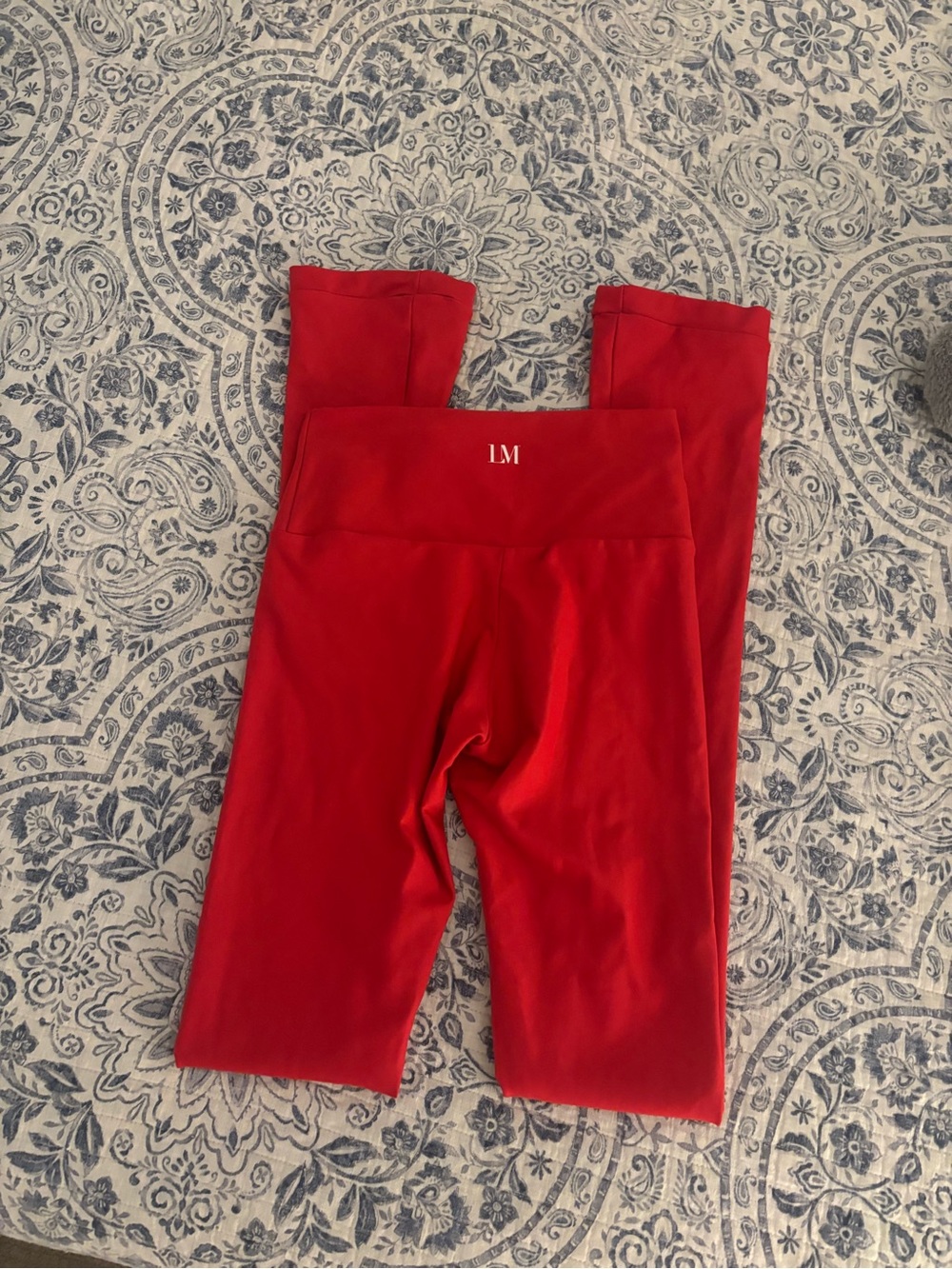Lisa Mickinnon Ice Skating Red Leggings